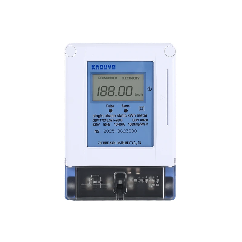 Single Phase Static KWh Meter